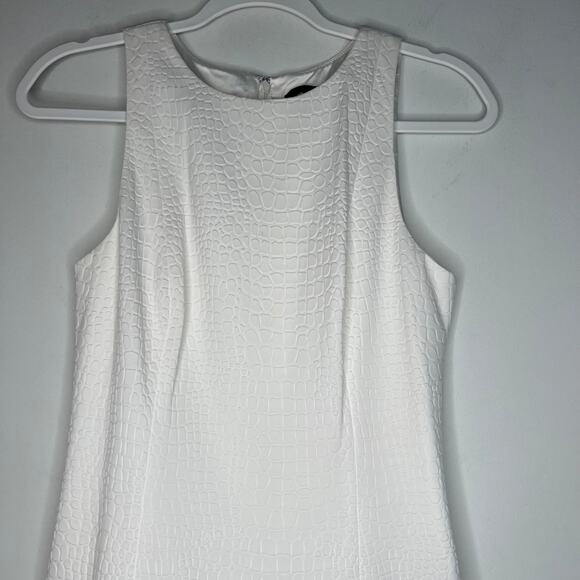 Jay Godfrey White Flounce Hem Mini Dress Size 6 - Picture 4 of 8